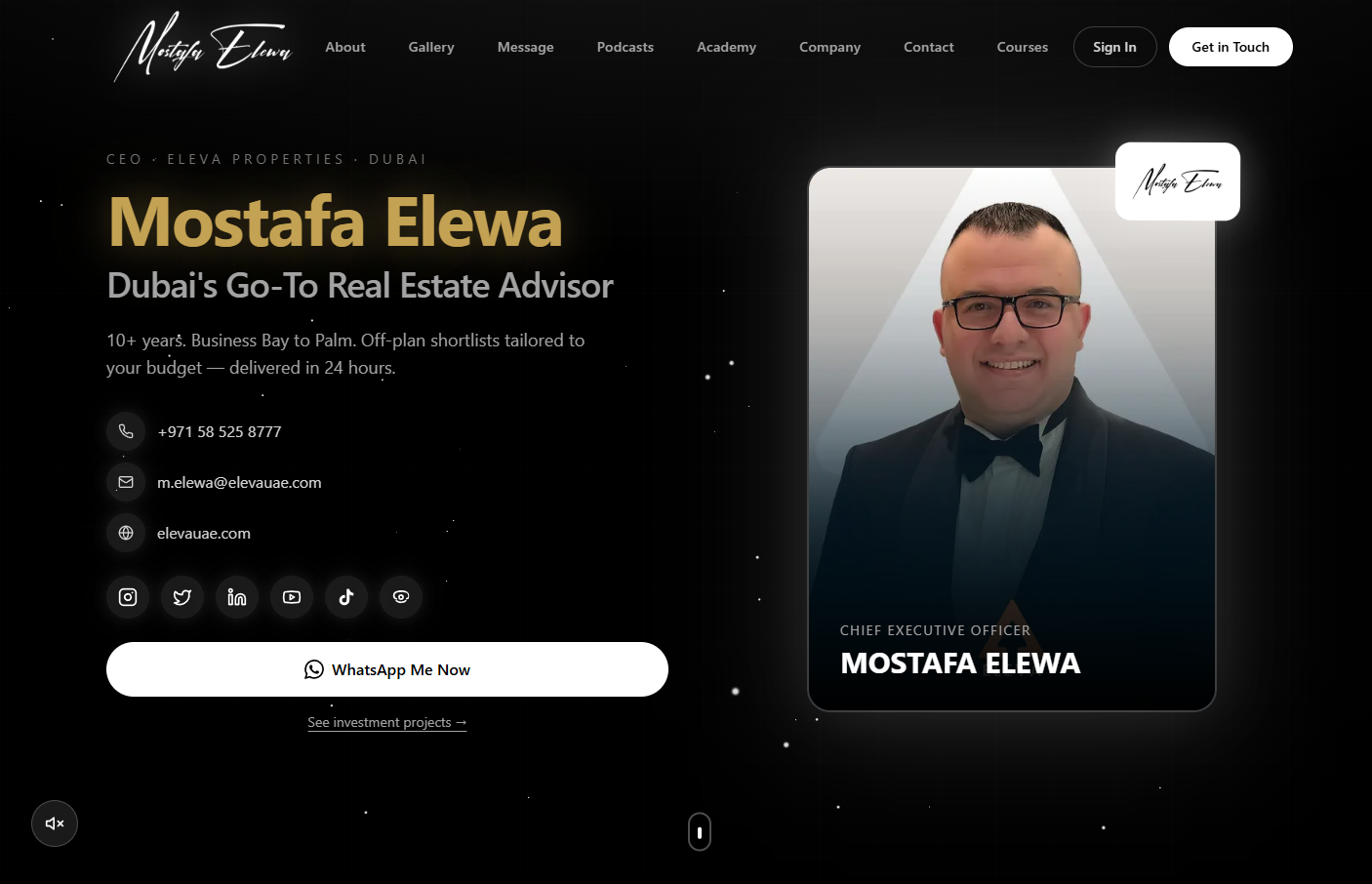 CEO Academy and portfolio